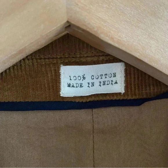 J.Crew Brown Corduroy Blazer Jacket Mens Size L Fall Winter Style - Picture 3 of 8